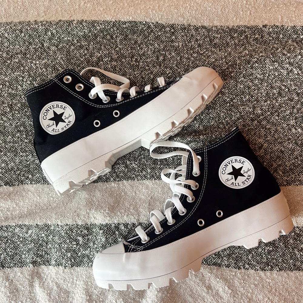 Never Worn Converse  Black High-Top Sneakers